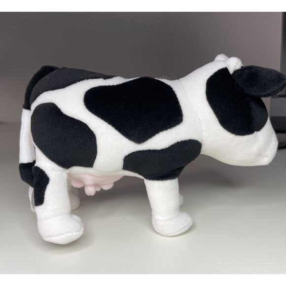 Vintage 2001 Happy House Cow Plush 7” Spotted Stuffed Animal Marcel Schurman - Picture 3 of 10